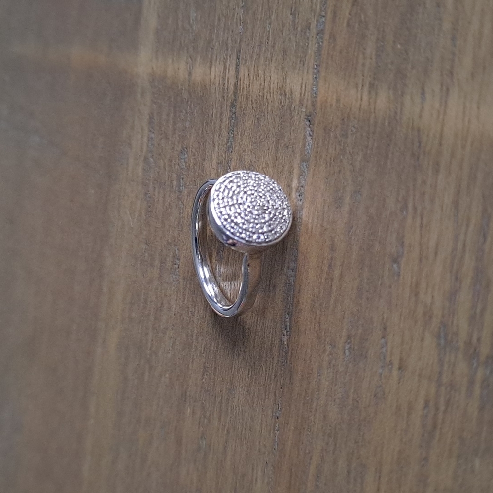 Monica Vinader Fiji Large Button Stacking Ring - image 1